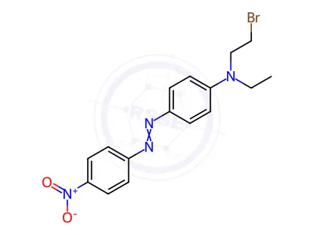 Chemical structure of N-(2-Bromoethyl)-N-ethyl-4-[(4-nitrophenyl)diazenyl]aniline