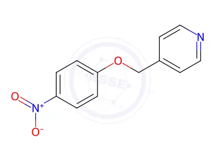 Chemical structure of 4-((4-Nitrophenoxy)methyl)pyridine