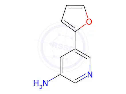 Chemical structure of 3-Amino-5-(2-furyl)pyridine