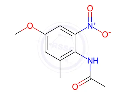 Chemical structure of N-(4-Methoxy-2-methyl-6-nitrophenyl)acetamide