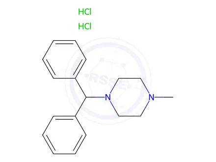 Chemical structure of Cyclizine 2HCl