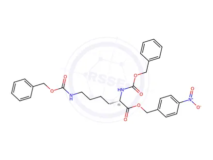 Chemical structure of N,N’-Bis(benzyloxycarbonyl)-L-lysine 4-Nitrobenzyl Ester