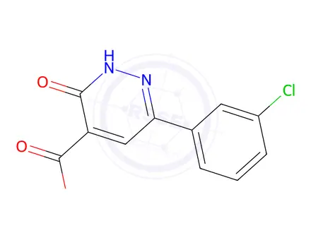 Chemical structure of 6-(3-chlorophenyl)-3-oxo-2,3-dihydropyridazine-4-carboxylic acid