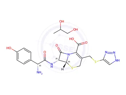Chemical structure of Cefatrizine propylene glycol
