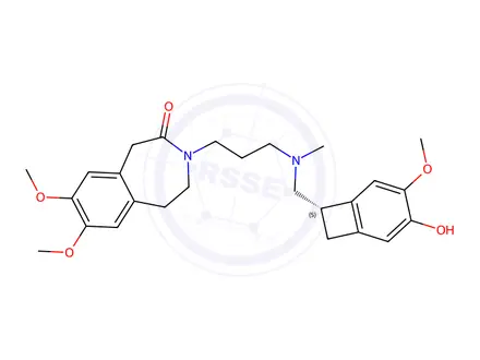 Chemical structure of (S)-3-(3-(((3-Hydroxy-4-methoxybicyclo[4.2.0]octa-1,3,5-trien-7-yl)methyl)(methyl)amino)propyl)-7,8-dimethoxy-1,3,4,5-tetrahydro-2H-benzo[d]azepin-2-one