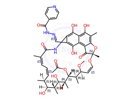Chemical structure of Rifampicin Impurity 7 (Mixture of Z and E Isomers)