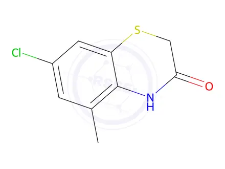 Chemical structure of 7-chloro-5-methyl-2H-1,4-benzothiazin-3(4H)-one