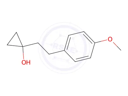 Chemical structure of 1-(4-Methoxyphenethyl)cyclopropan-1-ol