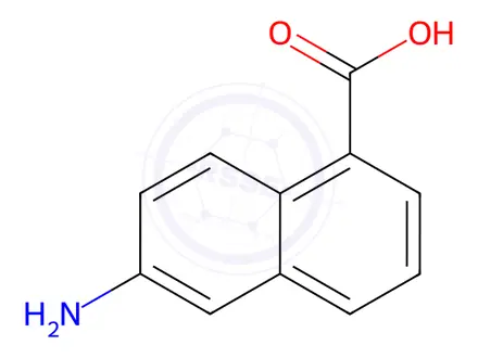 Chemical structure of 6-Amino-1-naphthoic acid