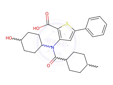 Chemical structure of Lomibuvir Impurity 243