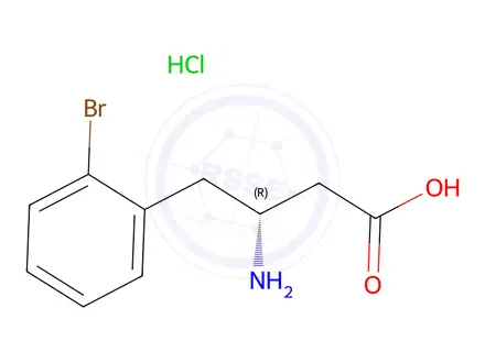 Chemical structure of (R)-3-Amino-4-(2-bromo-phenyl)-butyric acid hydrochloride