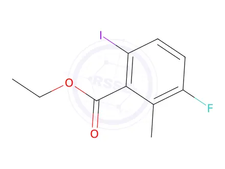 Chemical structure of Ethyl 3-fluoro-6-iodo-2-Methylbenzoate