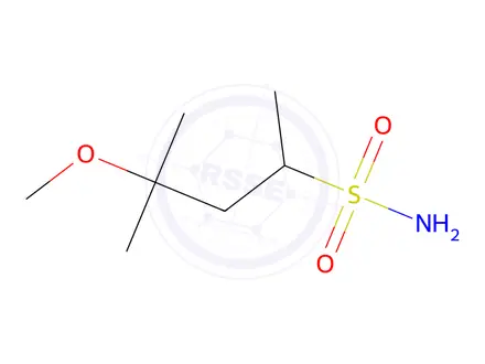 Chemical structure of 4-Methoxy-4-methylpentane-2-sulfonamide