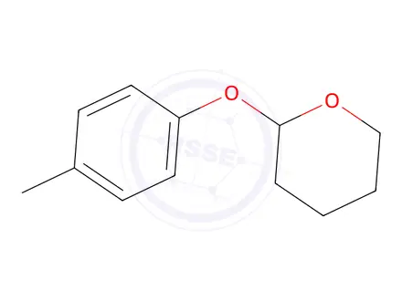 Chemical structure of tetrahydro-2-(p-tolyloxy)-2H-pyran