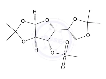 Chemical structure of 5,6-di-O-isopropylidene-α-D-glucofuranose