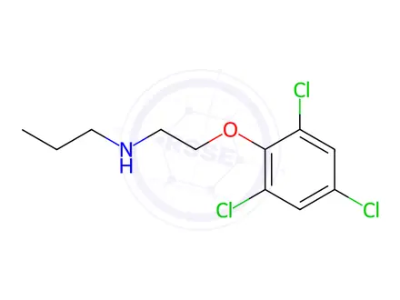 Chemical structure of N-(2-(2,4,6-Trichlorophenoxy)ethyl)propan-1-amine