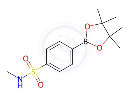 Chemical structure of N-Methyl-4-(4,4,5,5-tetramethyl-1,3,2-dioxaborolan-2-yl)benzenesulfonamide