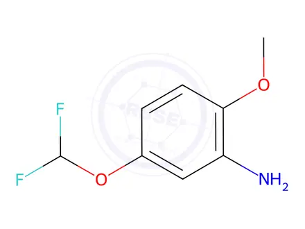 Chemical structure of 5-(Difluoromethoxy)-2-methoxyaniline