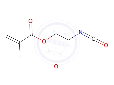 Chemical structure of 2-Propenoic acid, 2-methyl-, 2-isocyanatoethyl ester, polymer with methyl 2-methyl-2-propenoate