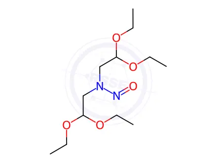 Chemical structure of N,N-Bis(2,2-Diethoxyethyl)Nitrous Amide