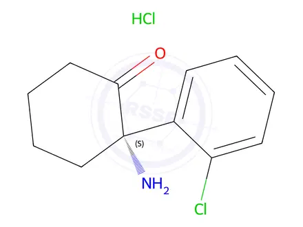Chemical structure of (R)-Norketamine Hydrochloride