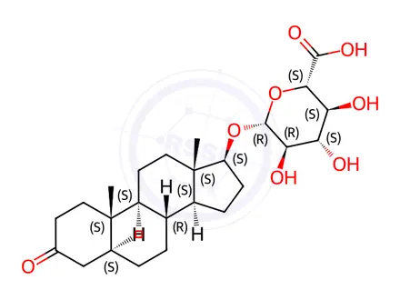 Chemical structure of Dihydrotestosterone glucuronide