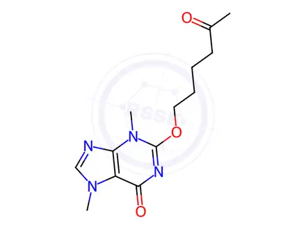 Chemical structure of Pentoxifylline Impurity 59