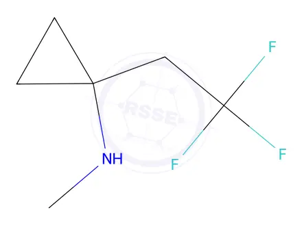 Chemical structure of N-Methyl-1-(2,2,2-trifluoroethyl)cyclopropan-1-amine