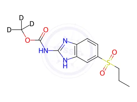Chemical structure of Albendazole sulfone-D3