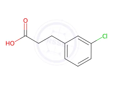 Chemical structure of 3-(3-Chlorophenyl)propanoic Acid