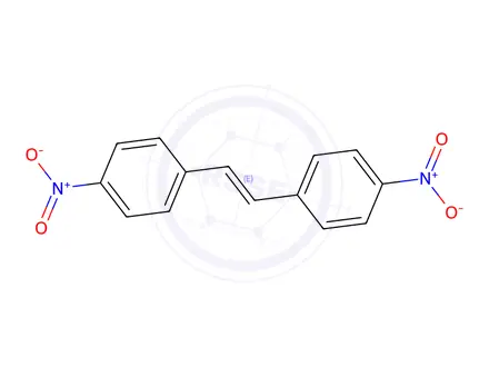 Chemical structure of 4,4'-Dinitrostilbene