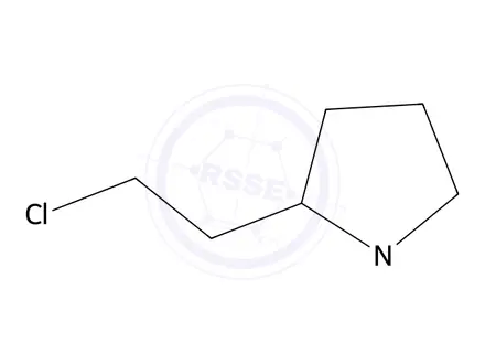 Chemical structure of 2-(2-Chloroethyl)-1-methylpyrrolidine