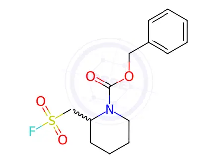 Chemical structure of BENZYL 2-[(FLUOROSULFONYL)METHYL]PIPERIDINE-1-CARBOXYLATE