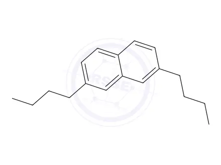 Chemical structure of 2,7-Dibutylnaphthalene