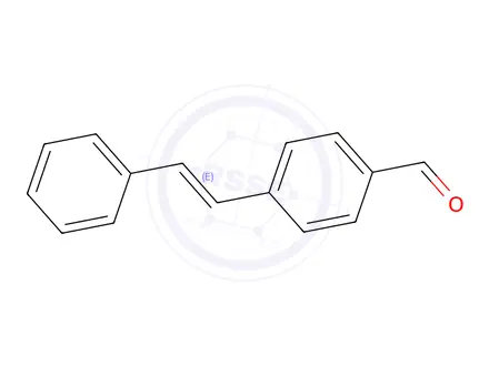 Chemical structure of 4-STILBENECARBOXALDEHYDE)