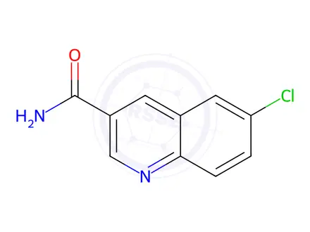 Chemical structure of 6-Chloroquinoline-3-carboxamide