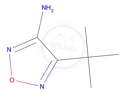 Chemical structure of 4-(tert-Butyl)-1,2,5-oxadiazol-3-amine