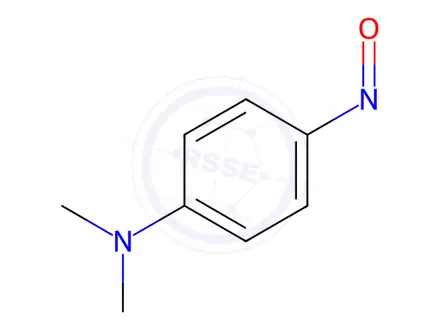 Chemical structure of p-(Dimethylamino)nitrosobenzene