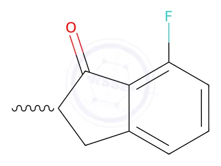 Chemical structure of 7-fluoro-2-methyl-1-indanone