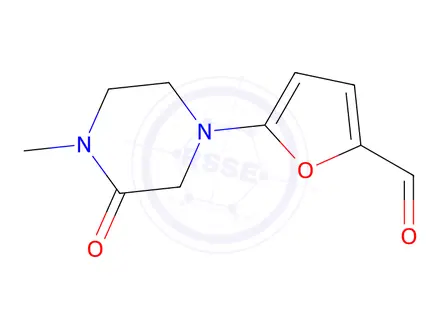 Chemical structure of 5-(4-Methyl-3-oxopiperazin-1-yl)furan-2-carbaldehyde