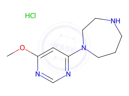 Chemical structure of 1-(6-Methoxy-pyriMidin-4-yl)-[1,4]diazepane hydrochloride