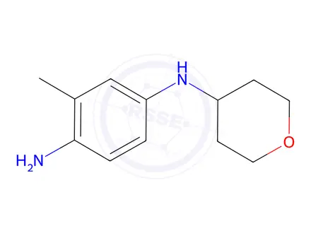 Chemical structure of 3-Methyl-n1-(oxan-4-yl)benzene-1,4-diamine