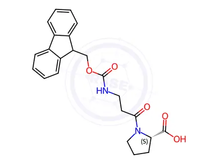 Chemical structure of Fmoc-β-Ala-Pro-OH