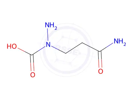 Chemical structure of azaglutamine