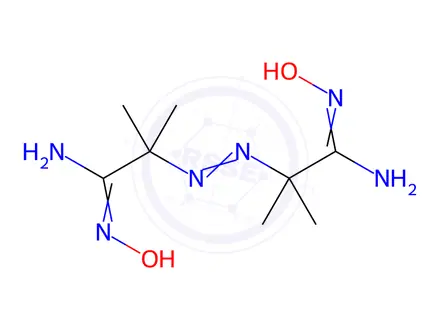 Chemical structure of 2,2'-Azobis(2-methylpropanamide oxime)