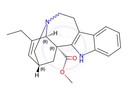 Chemical structure of Catharanthine