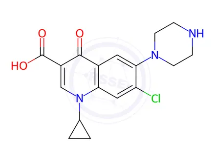 Chemical structure of Ciprofloxacin Impurity D(EP)