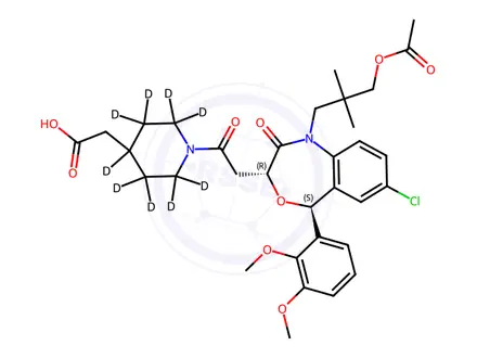 Chemical structure of Lapaquistat-d9 Acetate