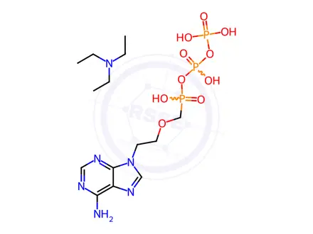 Chemical structure of Adefovir Diphosphate Triethylamine Salt