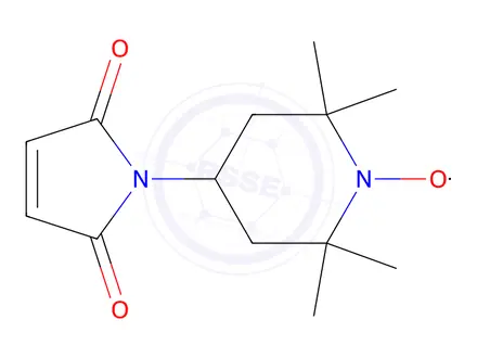 Chemical structure of N-(1-Oxyl-2,2,6,6-tetramethyl-4-piperidinyl)maleimide